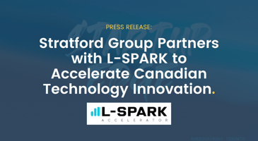 Press Release title over blue background with LSpark logo